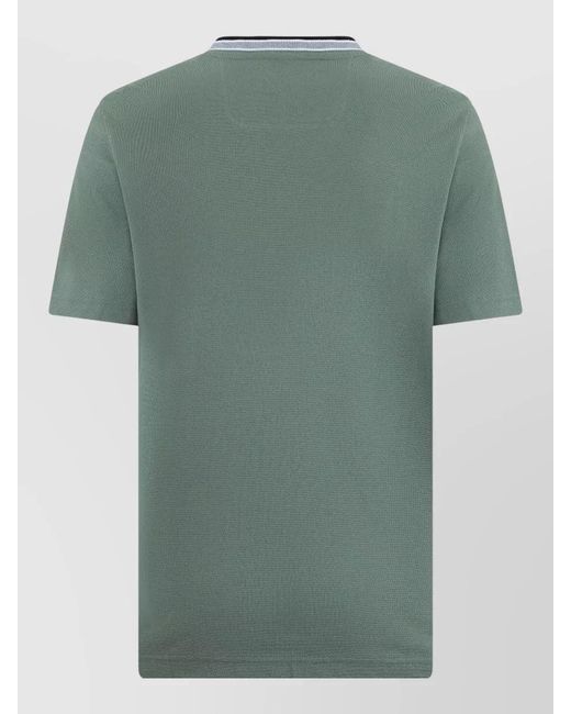 Boss Green Cotton Short Sleeve Crew Neck Polo Shirt for men