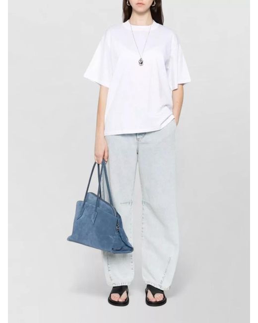 Herskind White Larsson Cotton T Shirt Relaxed Fit