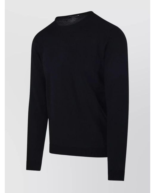 Roberto Collina Blue Wool Crew-Neck Jumper for men