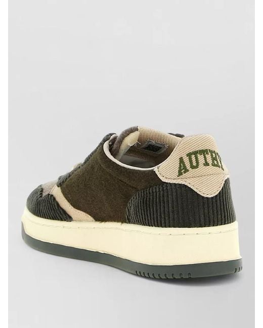 Autry Metallic Medalist Low Lace Up Sneakers Rubber for men