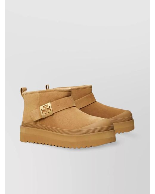 Tory Burch Multicolor Leather Platform Ankle Boots