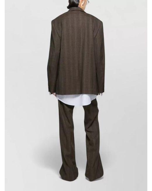Acne Brown Wool Blend Single Breasted Blazer