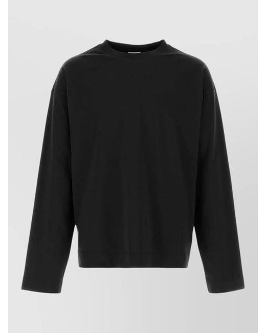 Dries Van Noten Black Cotton T-Shirt for men
