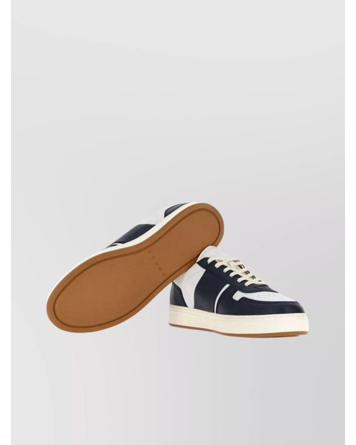 Hogan Blue Leather Low-Top Sneakers for men