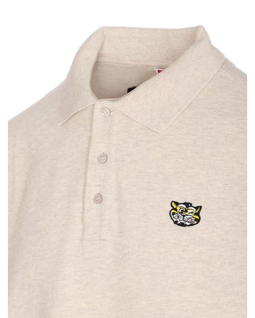 KENZO Natural Cotton Polo Shirt for men