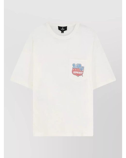 Represent White Beach Boys Americas Band Cotton Blend T-Shirt for men