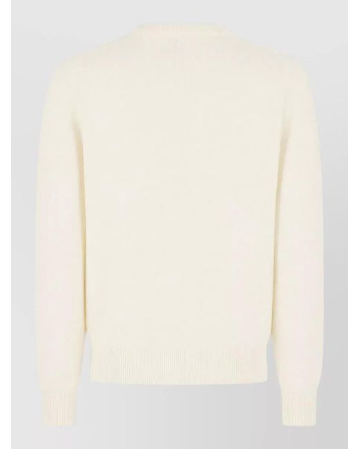 Malo Natural Cashmere Crew Neck Sweater Long Sleeves for men