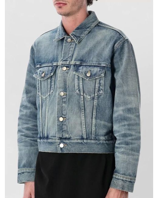 Fear Of God Blue Japanese Selvedge Trucker Jacket for men