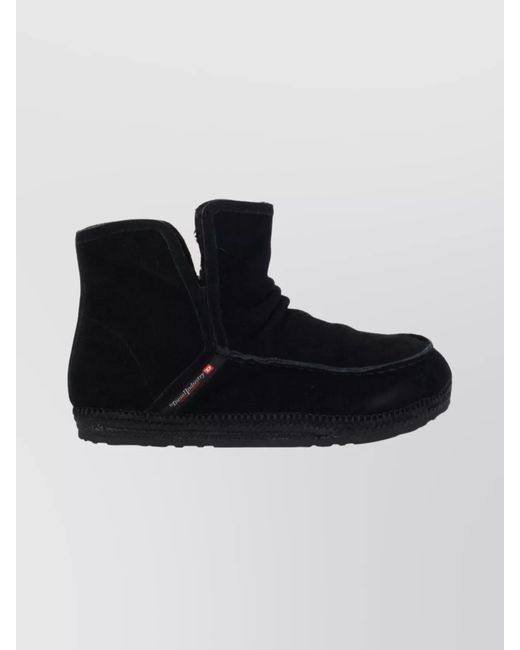 DIESEL Black Leather Boots for men