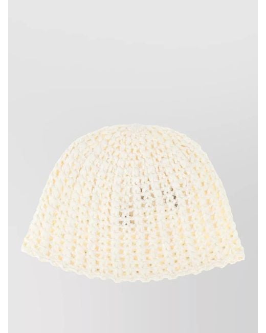 THE GARMENT Natural Crochet Beanie