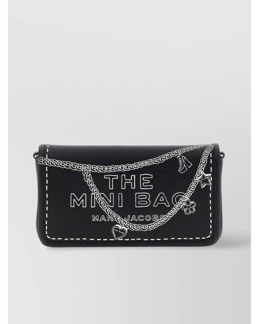 Marc Jacobs Black "The Mini Leather Trompe L'Oeil" Crossbody Bag