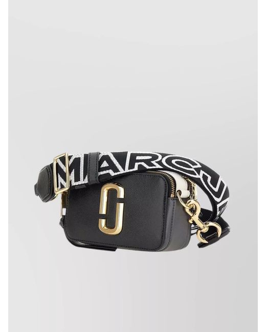Marc Jacobs Black The Snapshot Leather Shoulder Bag