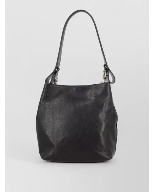 Vivienne Westwood Black Bucket Bag Soft Texture Shoulder Strap