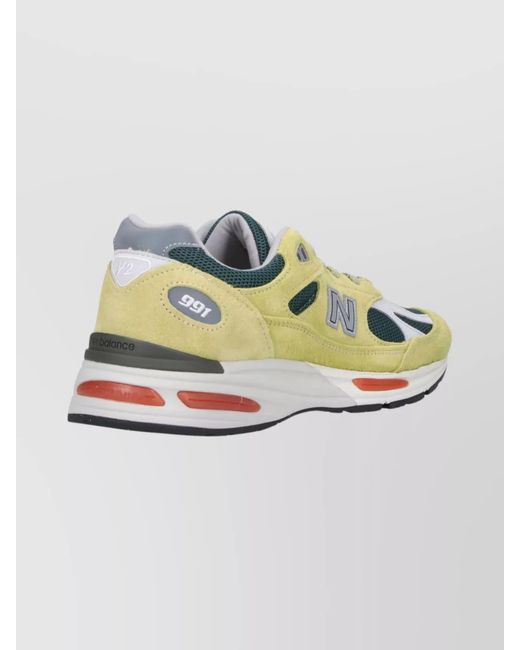 New Balance Metallic Suede Low-Top Sneakers