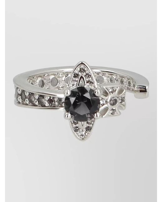 Vivienne Westwood Metallic Saturn Inspired Broken Band Ring