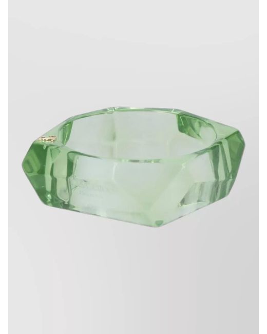 Jimmy Choo Green Faceted Design Bracelet Set Transparent Hue