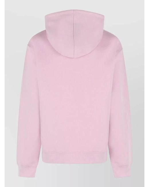 Marni Pink Cotton Hooded Sweatshirt Drawstring Hood Ribbed Trims for men