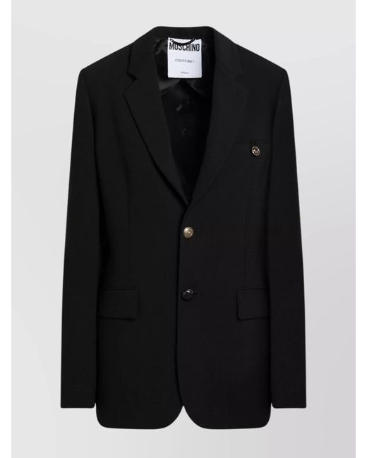 Moschino Black Single-Breasted Jacket