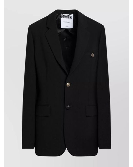 Moschino Black Single-Breasted Jacket