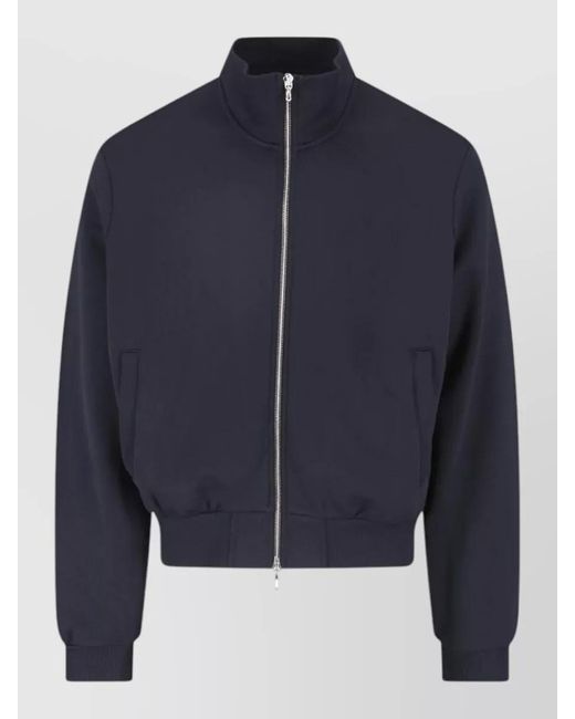 Our Legacy Blue Casual High Collar Lightweight Long Sleeve Jacket for men