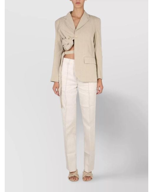 Jacquemus Natural Silk Blazer