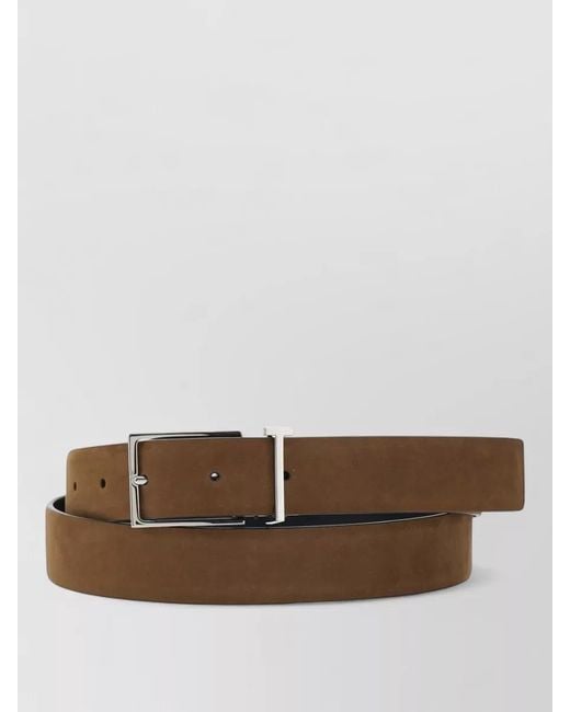 Tom Ford Brown Leather Belt T Loop Detail Front