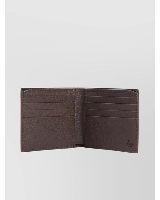 Gucci Gray Gg Supreme Textile Wallet for men