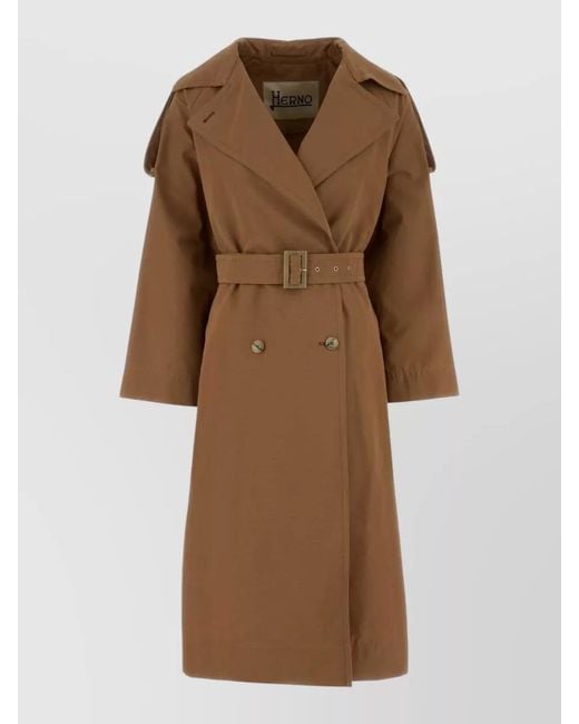 Herno Brown Trench Coat