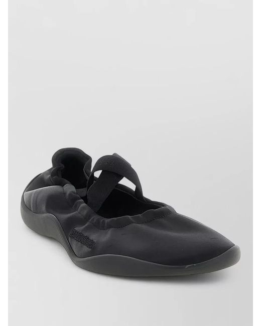 Balenciaga Black Shibuya Ballerina Shoes Elastic Strap