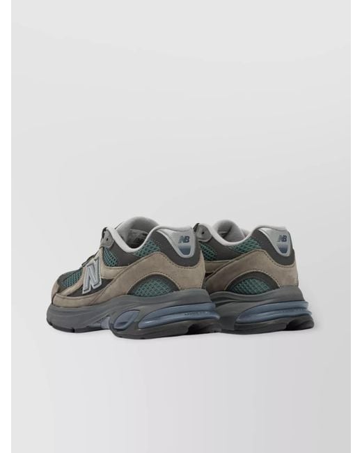 New Balance Gray Suede Low-Top Sneakers for men