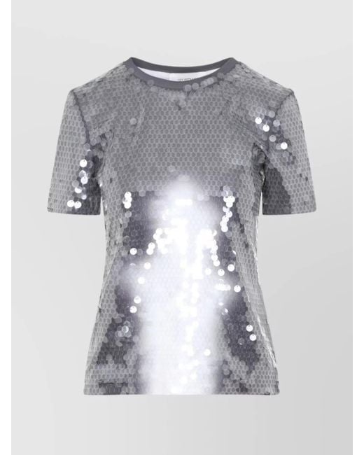 Sportmax Gray Sequined T-Shirt