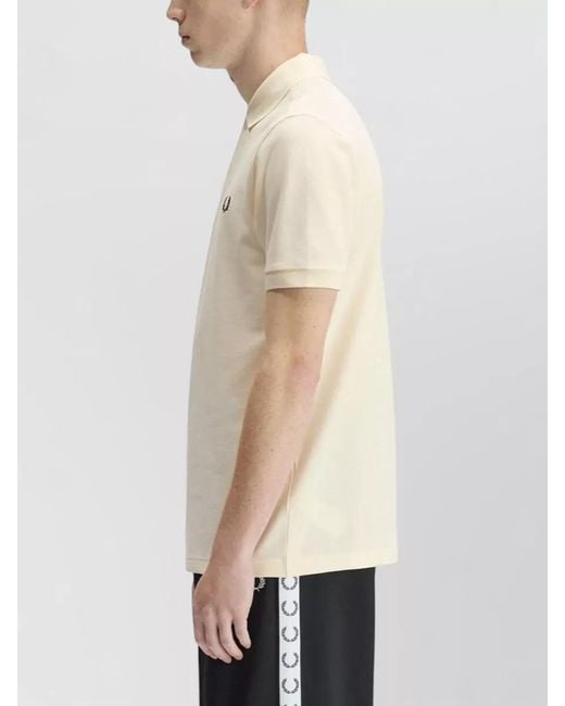 Fred Perry Natural Logo Polo Shirt Short Sleeve Design for men