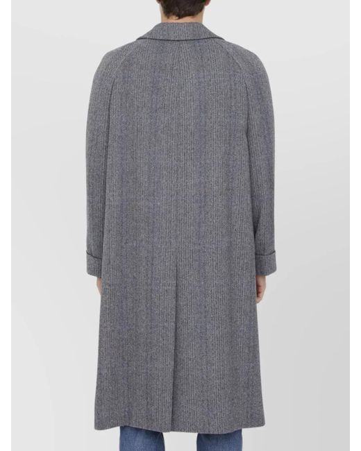 Gucci Gray Houndstooth Coat for men