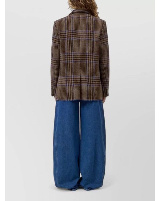Closed Brown Wool Blend Jacket Double Breasted Tailoring