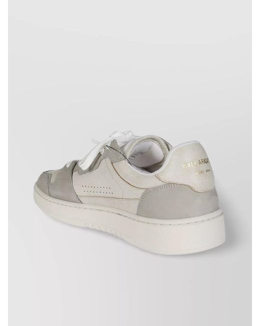 Axel Arigato Gray Leather Panelled Low-Top Sneakers for men