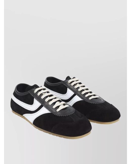 Dries Van Noten Multicolor Low Top Lace Up Suede Leather Sneakers for men