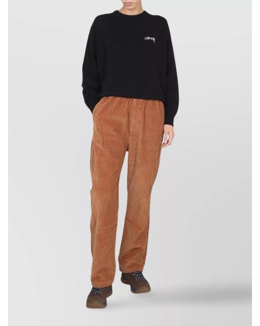 Stussy Brown Cotton Trousers