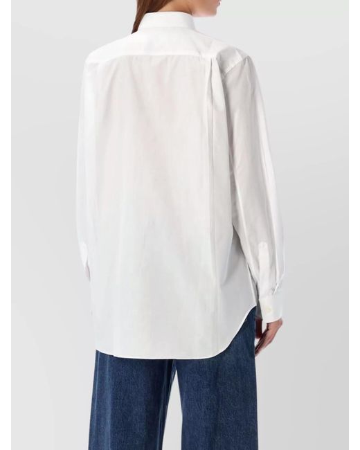 COMME DES GARÇONS PLAY White Heart Icon Shirt Long Sleeves