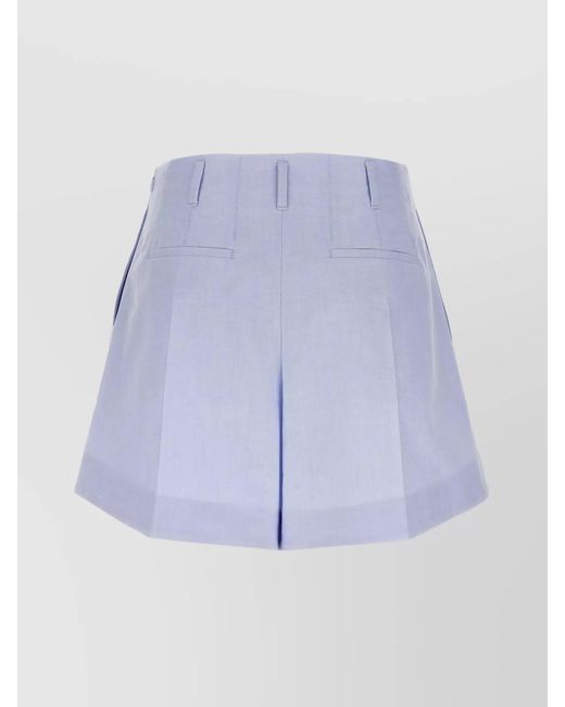 Givenchy Purple Cotton Tailored Shorts