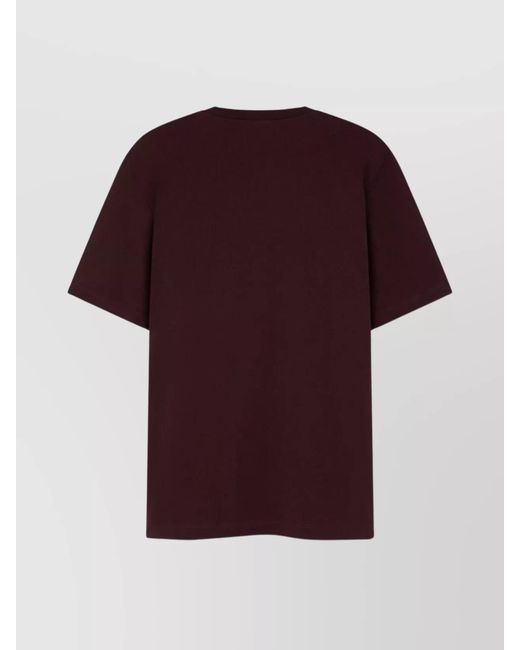 Versace Red Cotton Graphic Print Crew Neck Short Sleeve T-Shirt for men