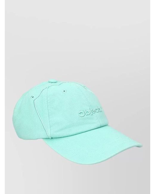 Objects IV Life Green Baseball Cap Logo Detail Curved Brim for men