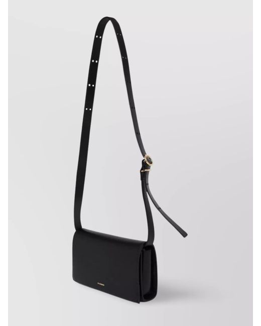 Jil Sander White Leather Crossbody Bag Day