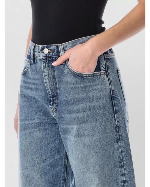 FRAME White Denim High-Rise Wide-Leg Jeans