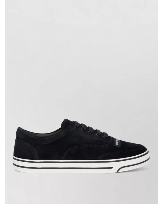 Dolce & Gabbana Multicolor Low Top Suede Lace Up Sneakers for men