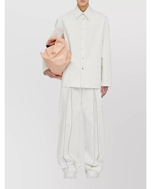 Jil Sander White Denim Shirt for men