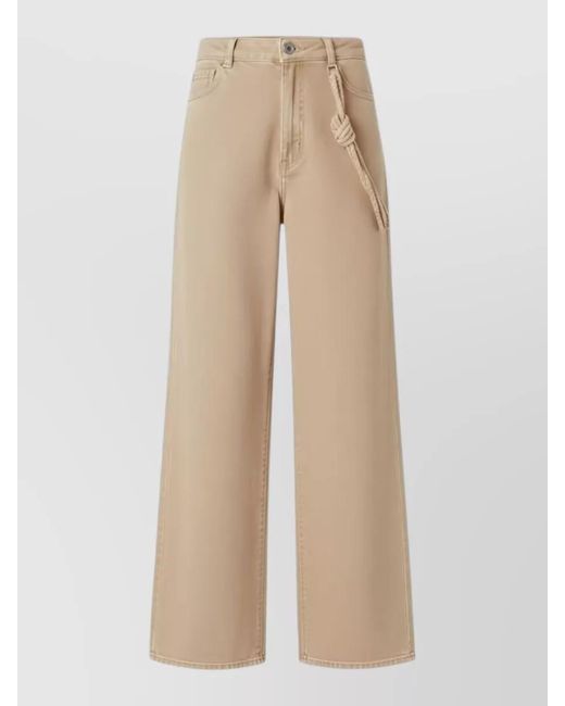 Pinko Natural Wide-Leg Jeans