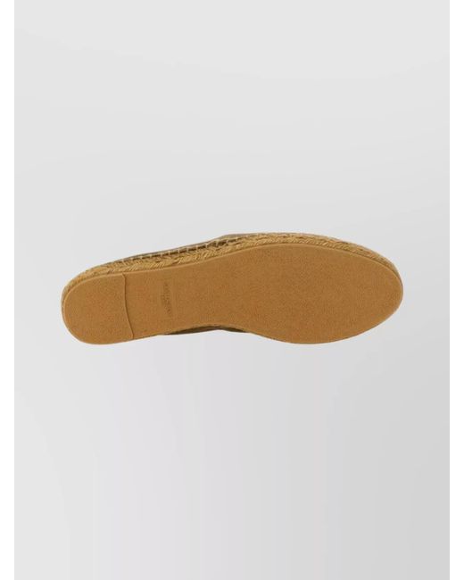 Saint Laurent Multicolor Canvas Espadrilles Rubber Sole