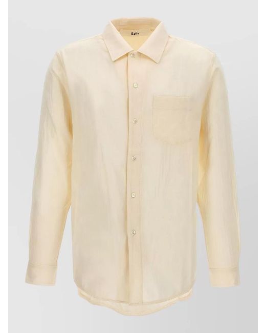 Séfr Natural Leo Shirt Button Down Collar Long Sleeves for men