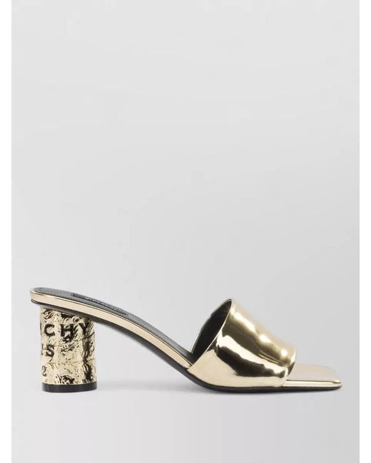 Givenchy Metallic Leather Mule Sandals