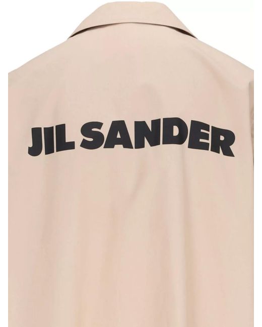 Jil Sander Natural Cotton Coat for men